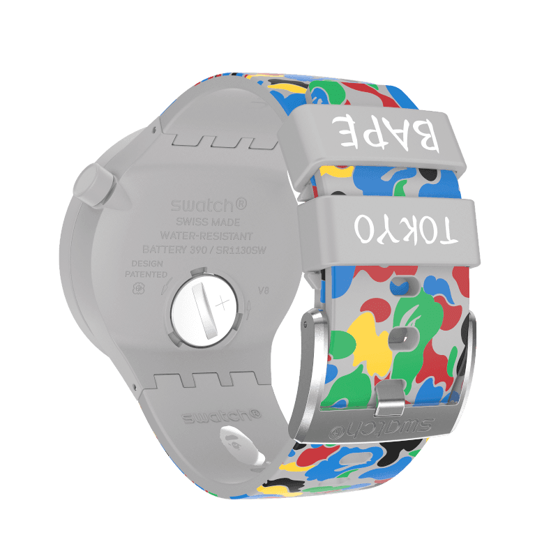 SWATCH x BAPE TOKYO GRAY MULTI CAMO-