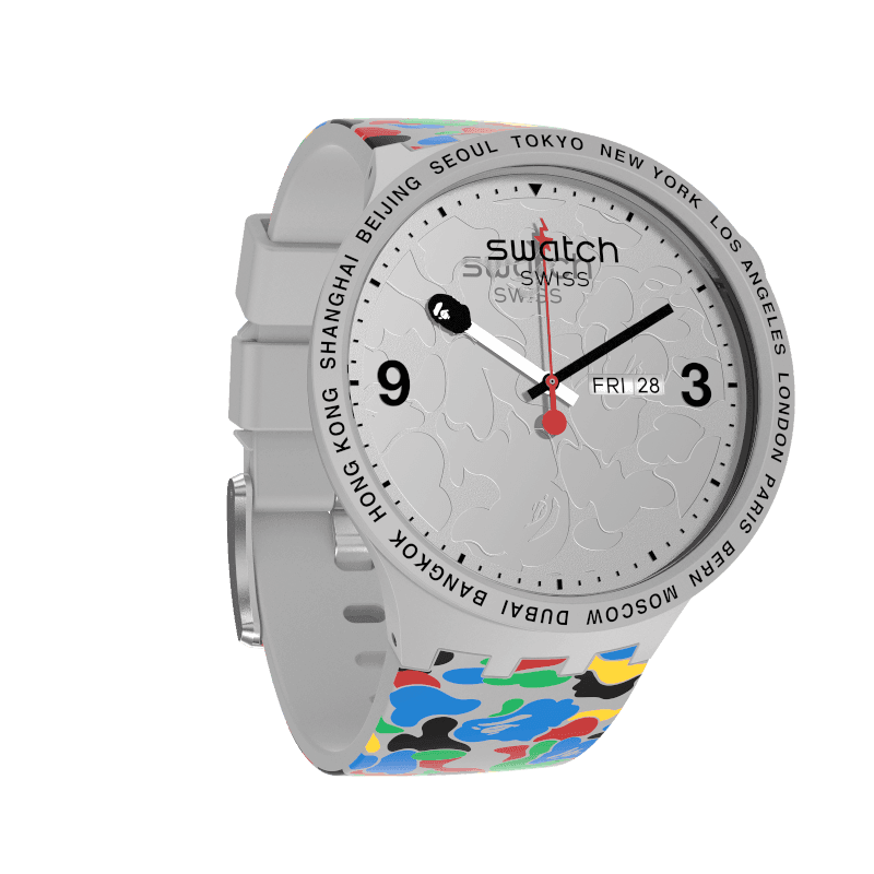 Swatch US Official Online Store - SWATCH x BAPE TOKYO GRAY MULTI