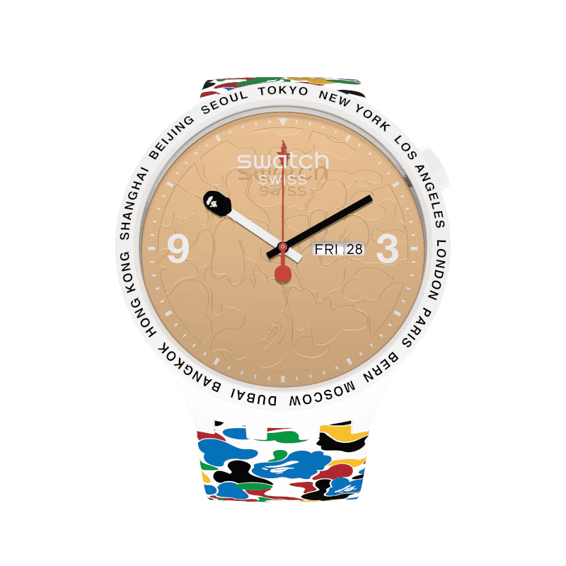 SWATCH X BAPE TOKYO WHITE MULTI-