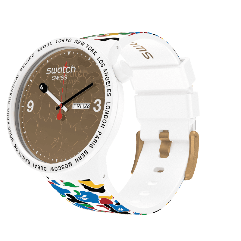 SWATCH x BAPE TOKYO WHITE MULTI CAMO