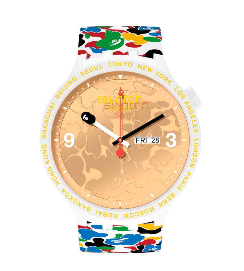 swatch × A BATHING APE 3点セット Swatch x BAPE Big Bold Watch The World Global Limited