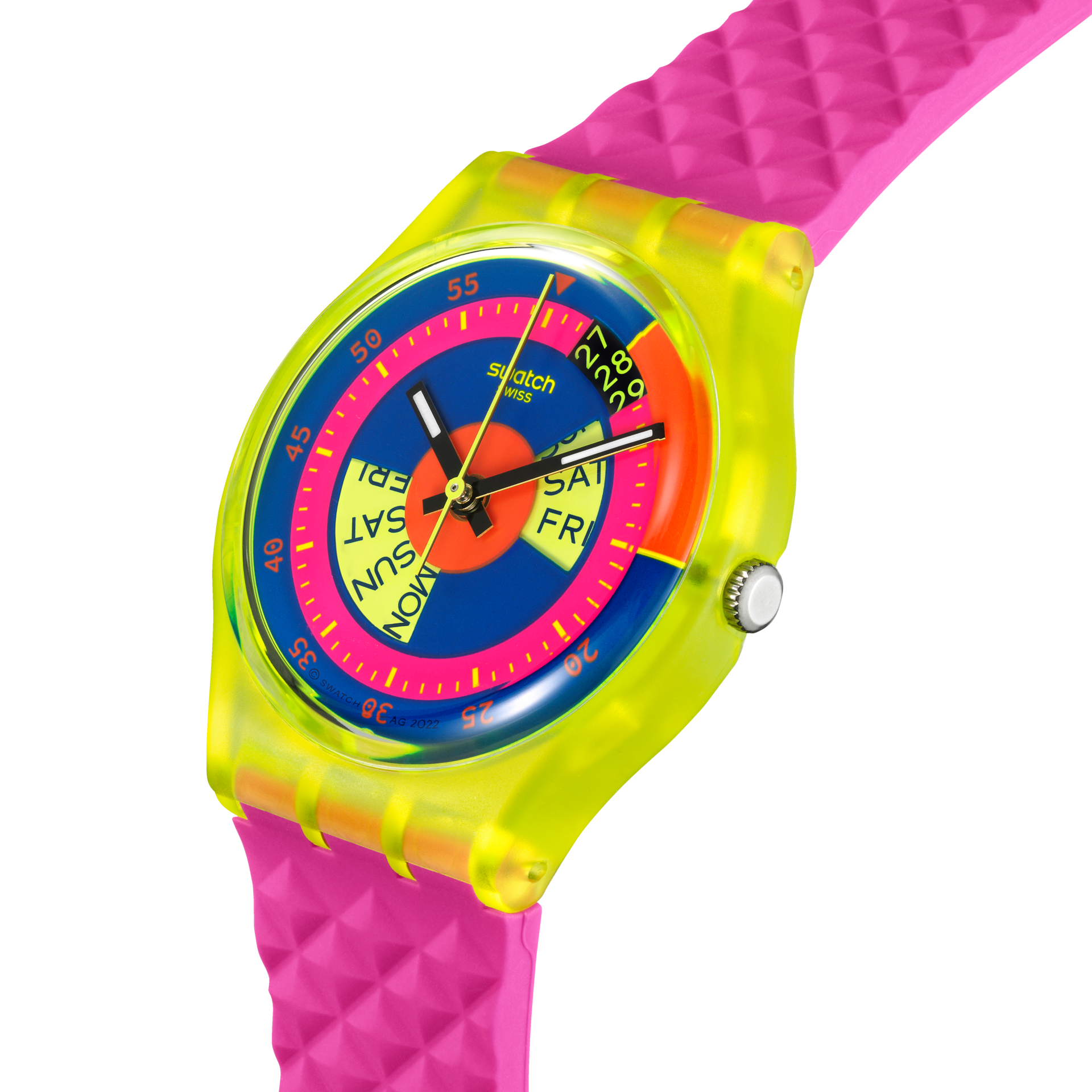 Reloj Swatch Swatch The Purity Of Neon Color de la correa Blanco Color del  bisel Blanco Color del fondo Blanco