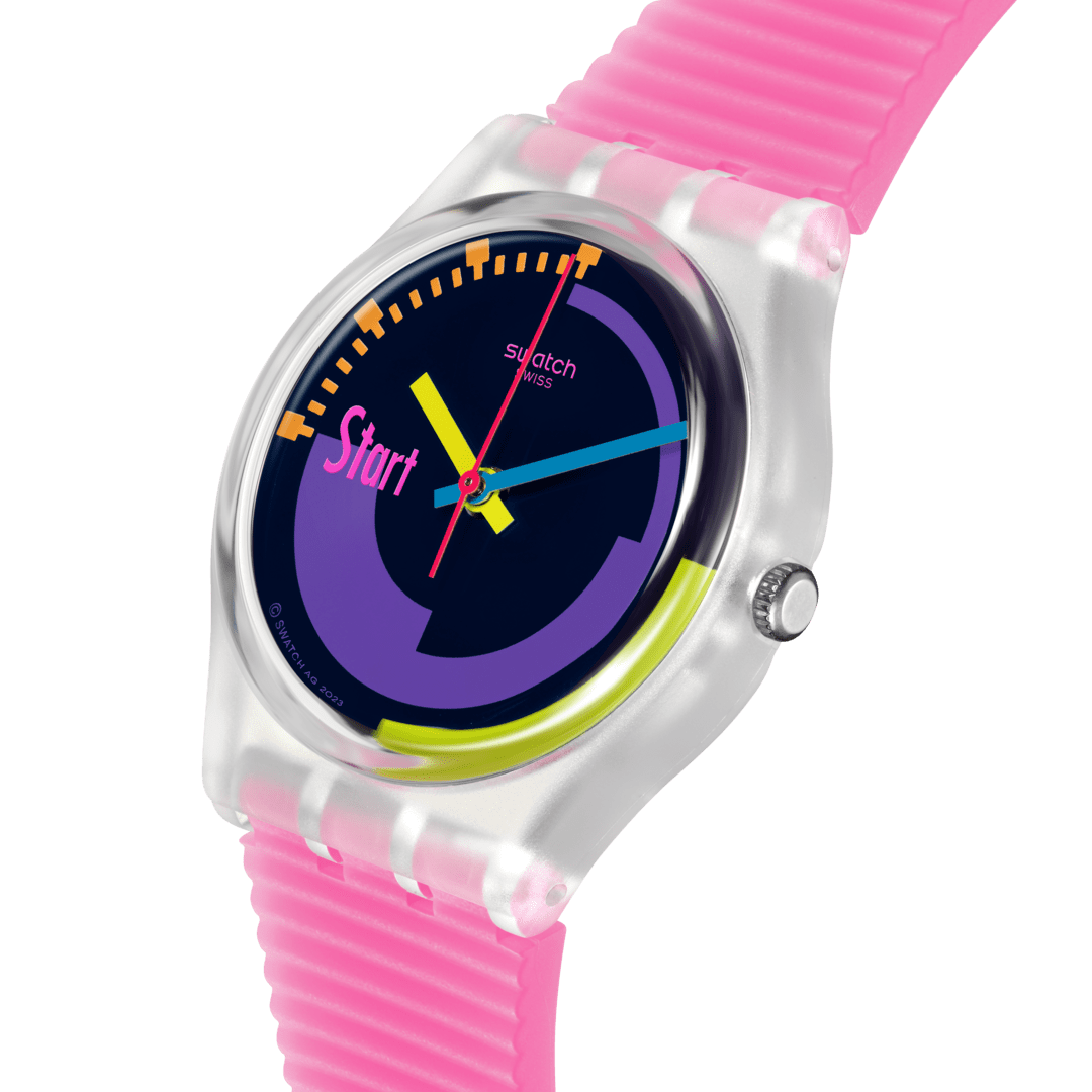 "SWATCH NEON PINK PODIUM" Gallery Image #1