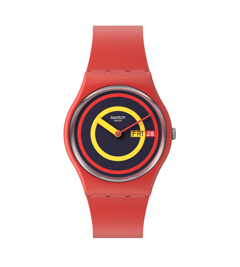 "SWATCH CONCENTRIC RED" Image #0