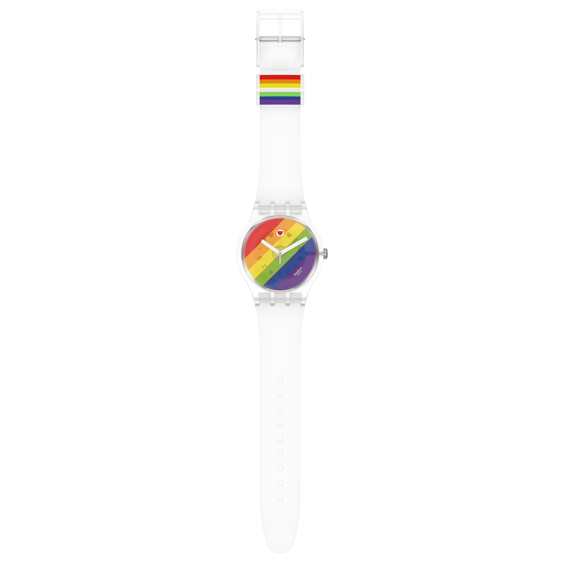 reloj swatch unisex so29k701 stripe fierce