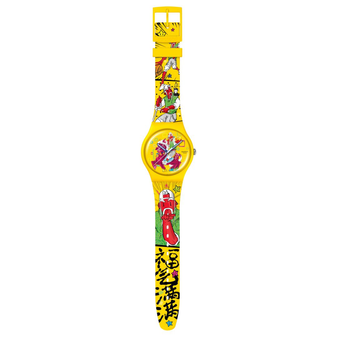 すーぱーぷよぷよ　１５０万個突破記念　腕時計 BLOW AWAY - SO29Z157 | ウォッチ (腕時計) : アート | Swatch® 日本