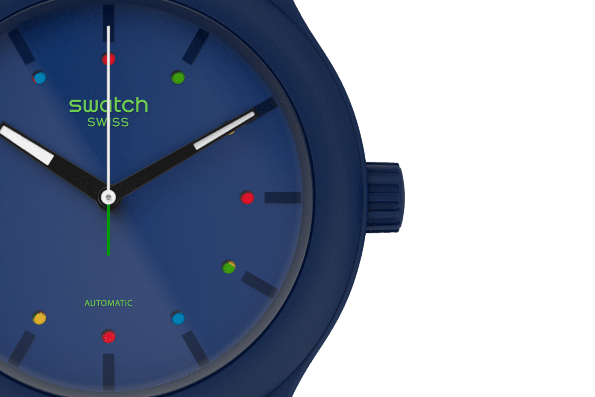 Swatch automatic blue sale