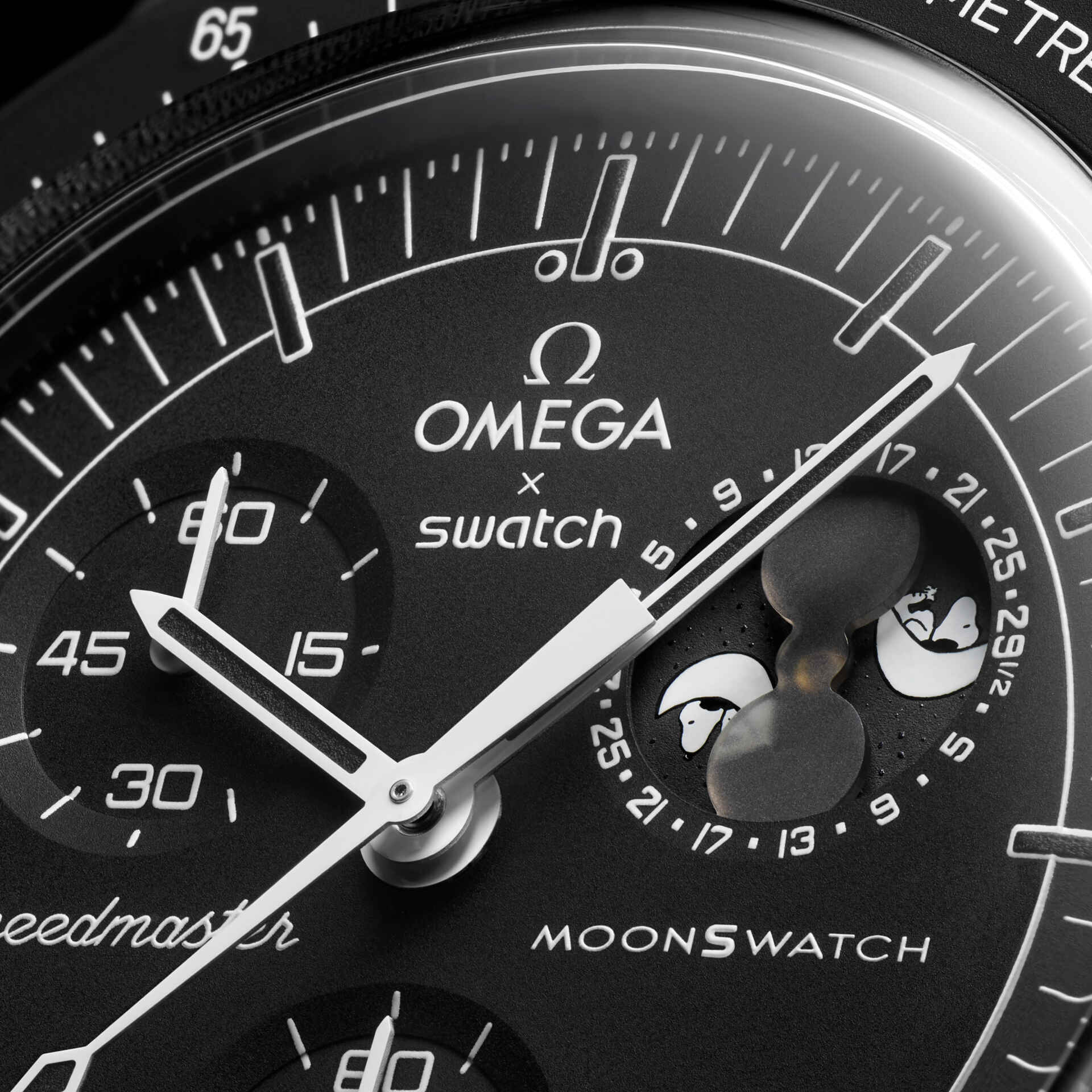 MISSION TO THE MOONPHASE - NEW MOON - SO33B700 | Swatch® United States