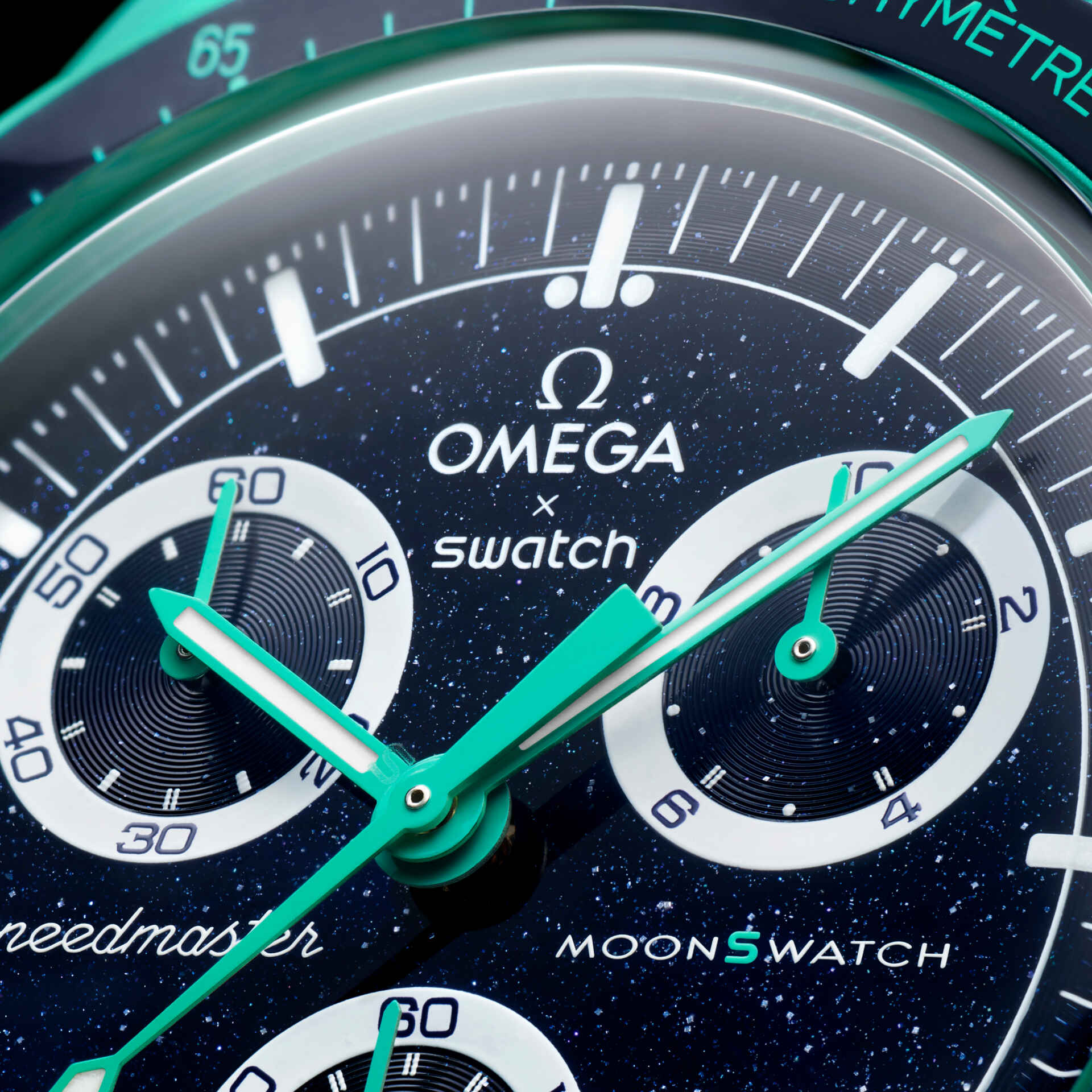 時計 OMEGA SWATCH POLAR LIGHTS Speedmaster MISSION ON EARTH - POLAR LIGHTS - SO33L103 | Swatch® United States