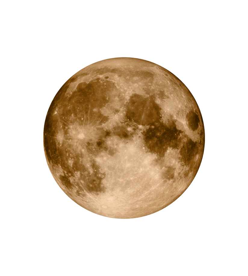 full moon transparent back
