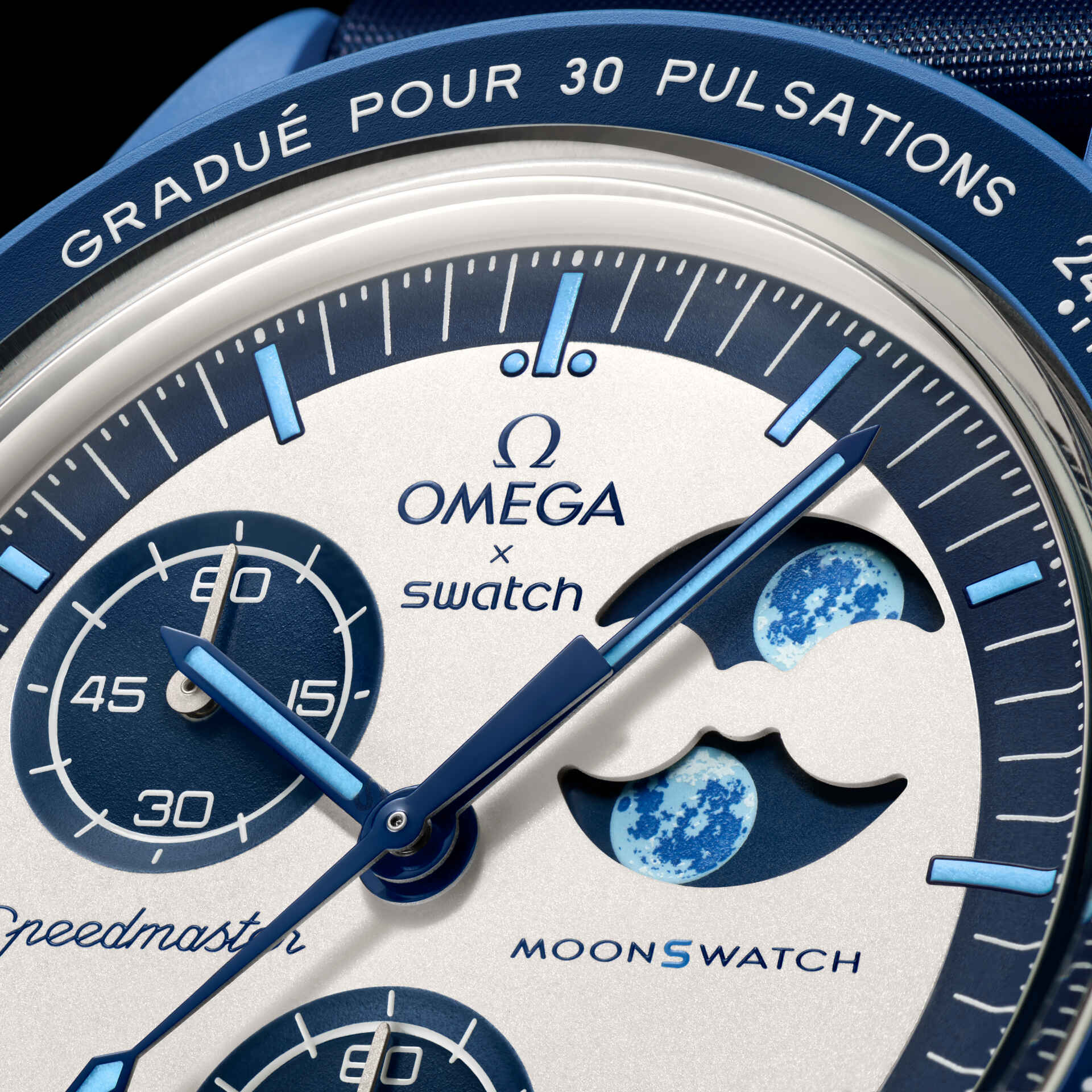 MISSION TO THE SUPER BLUE MOONPHASE - SO33N700 | Bioceramic