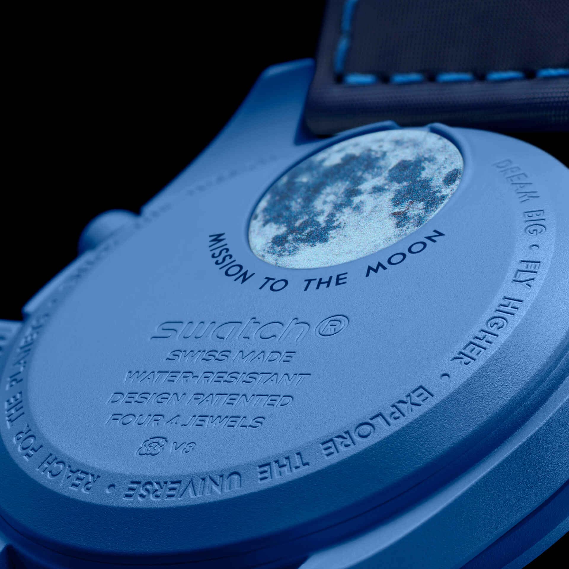 MISSION TO THE SUPER BLUE MOONPHASE - SO33N700 | Bioceramic