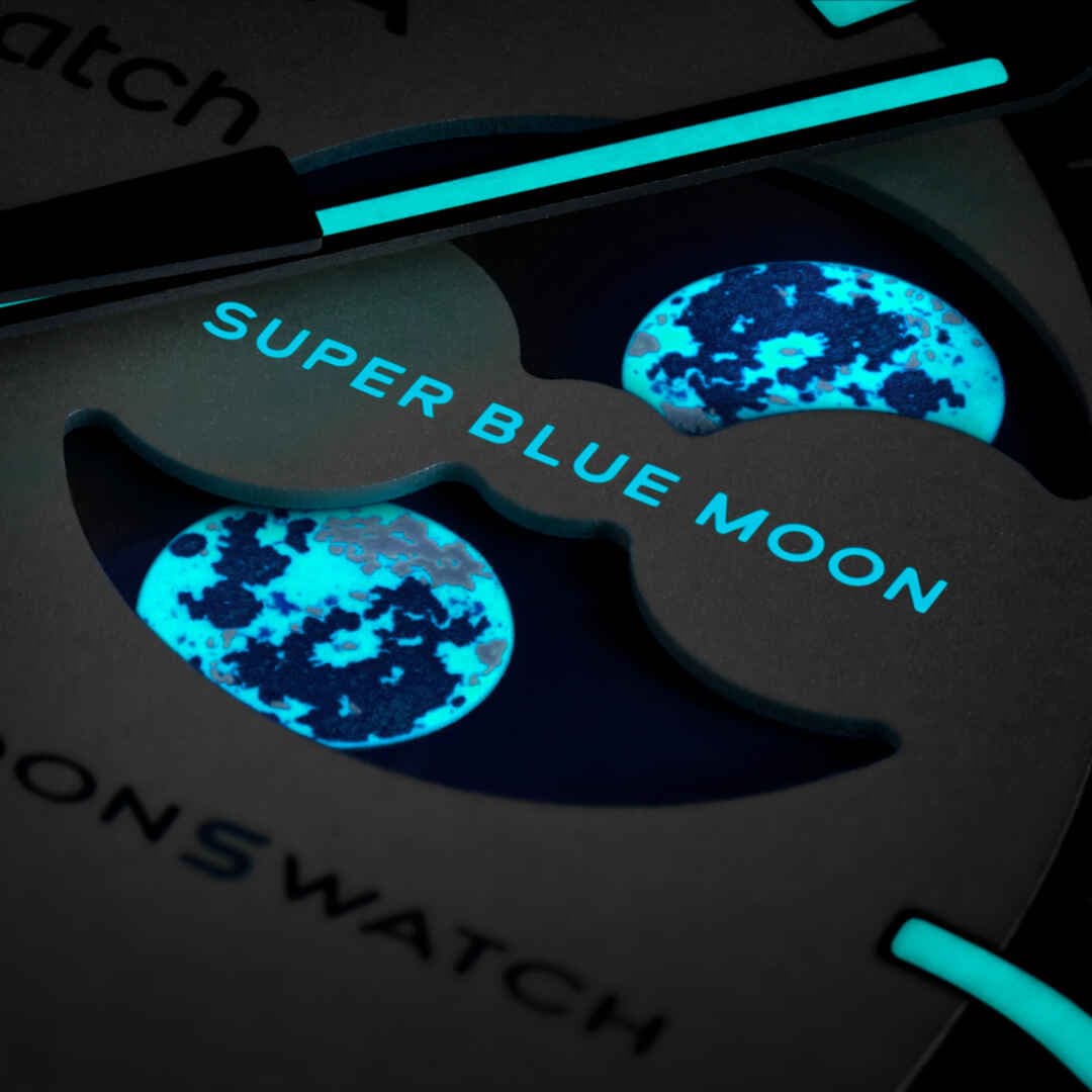 MISSION TO THE SUPER BLUE MOONPHASE - SO33N700 | Bioceramic