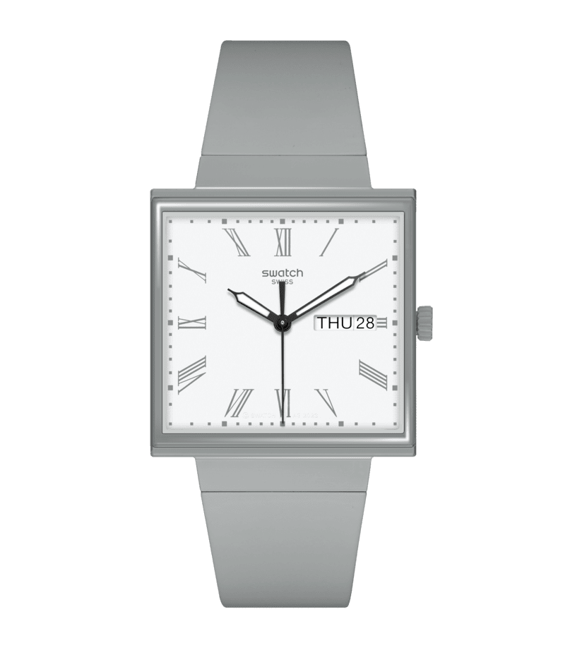 swatch watch gray