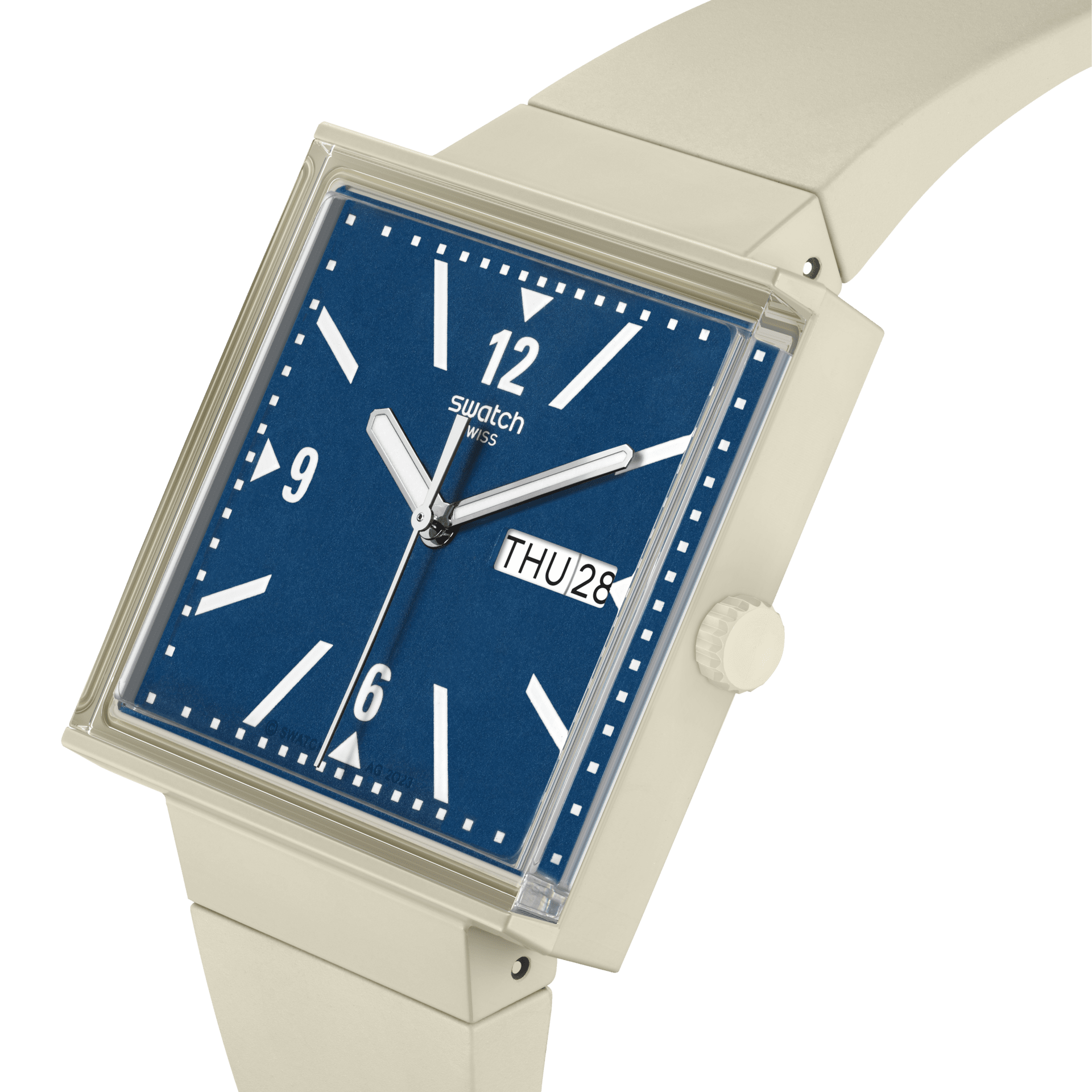 Swatch Bioceramic What If Beige Watch