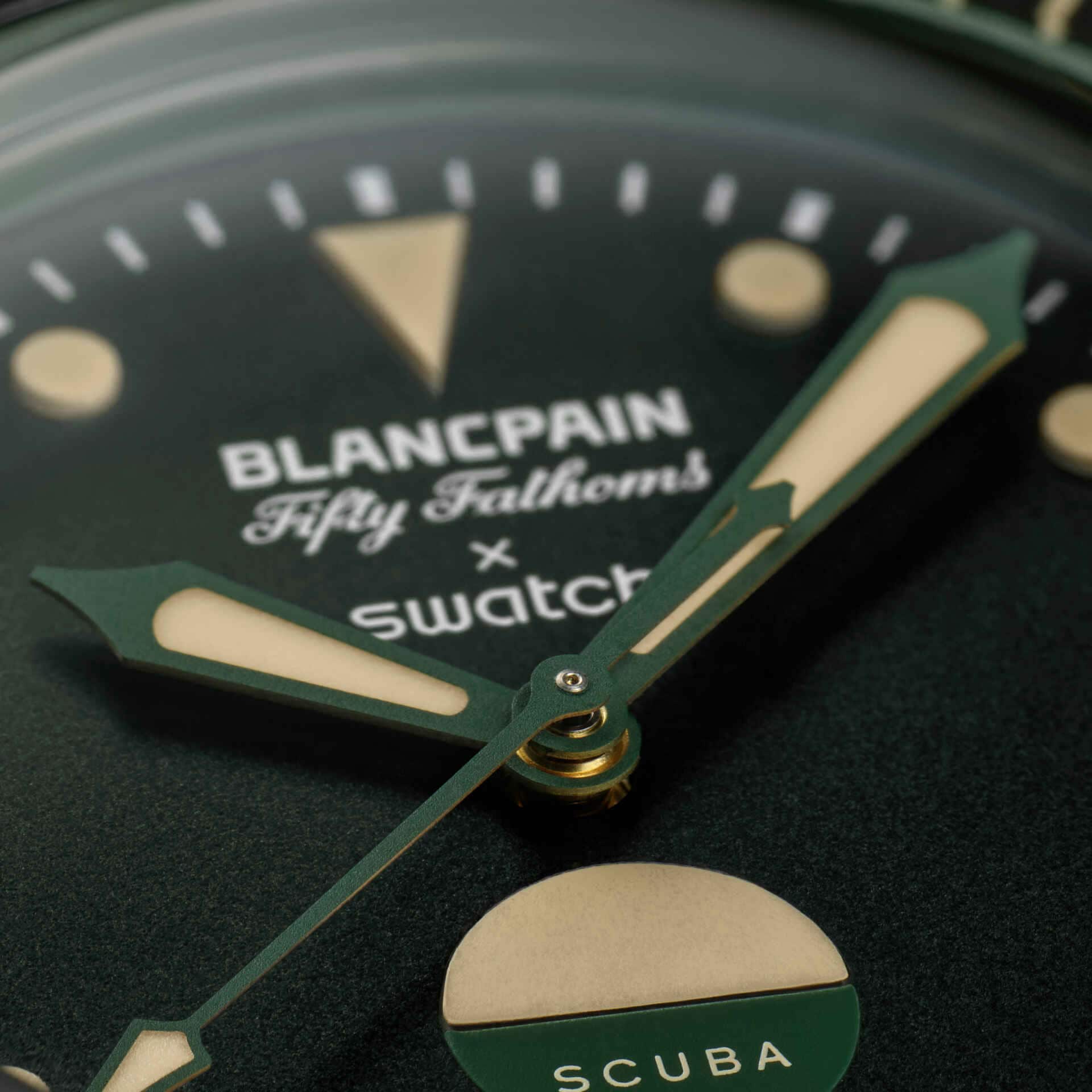ブランパン×スウォッチ　スキューバ　フィフティ　ファゾムス　グリーン　アビス GREEN ABYSS - SO35G100 | Bioceramic Scuba Fifty Fathoms | Swatch