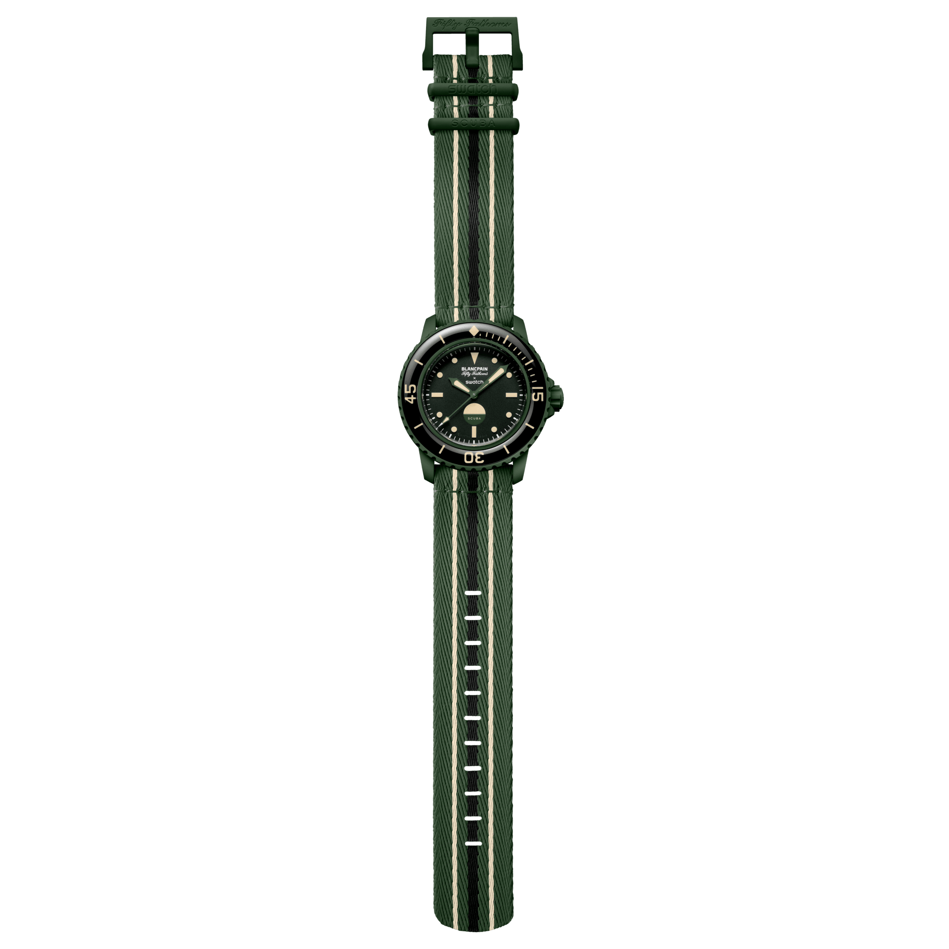 GREEN ABYSS - SO35G100 | Bioceramic Scuba Fifty Fathoms | Swatch