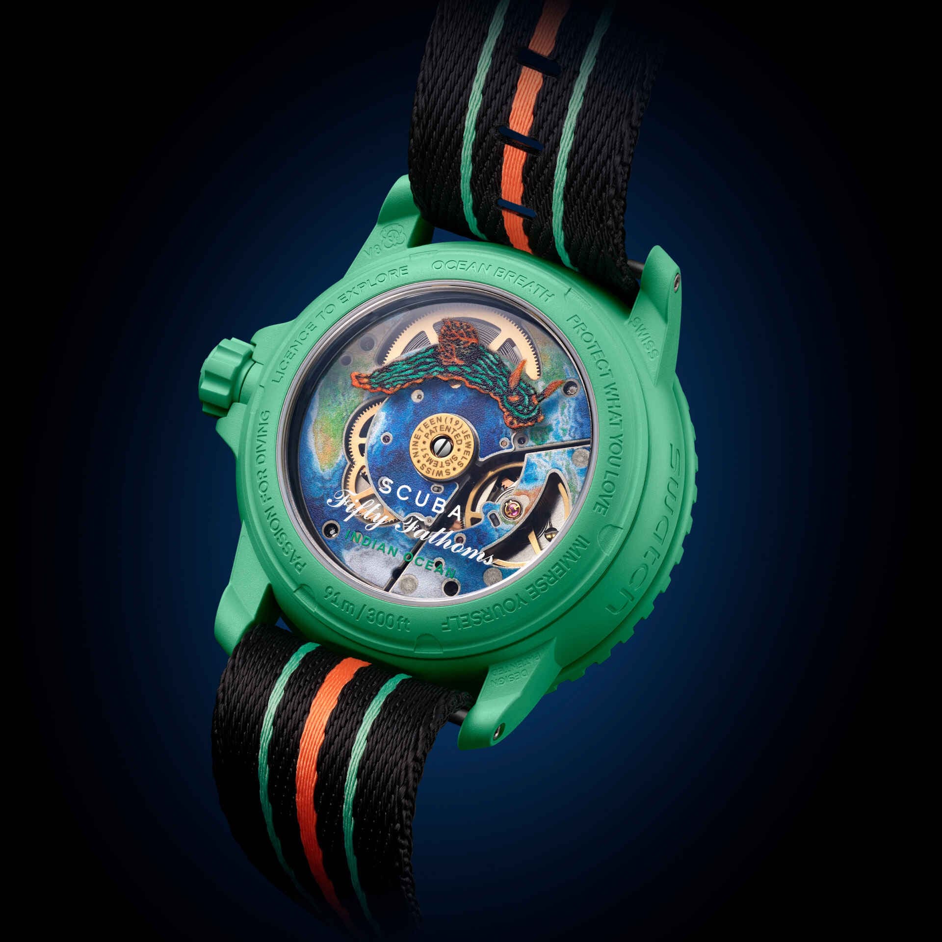 INDIAN OCEAN - SO35I100 | Bioceramic Scuba Fifty Fathoms | Swatch