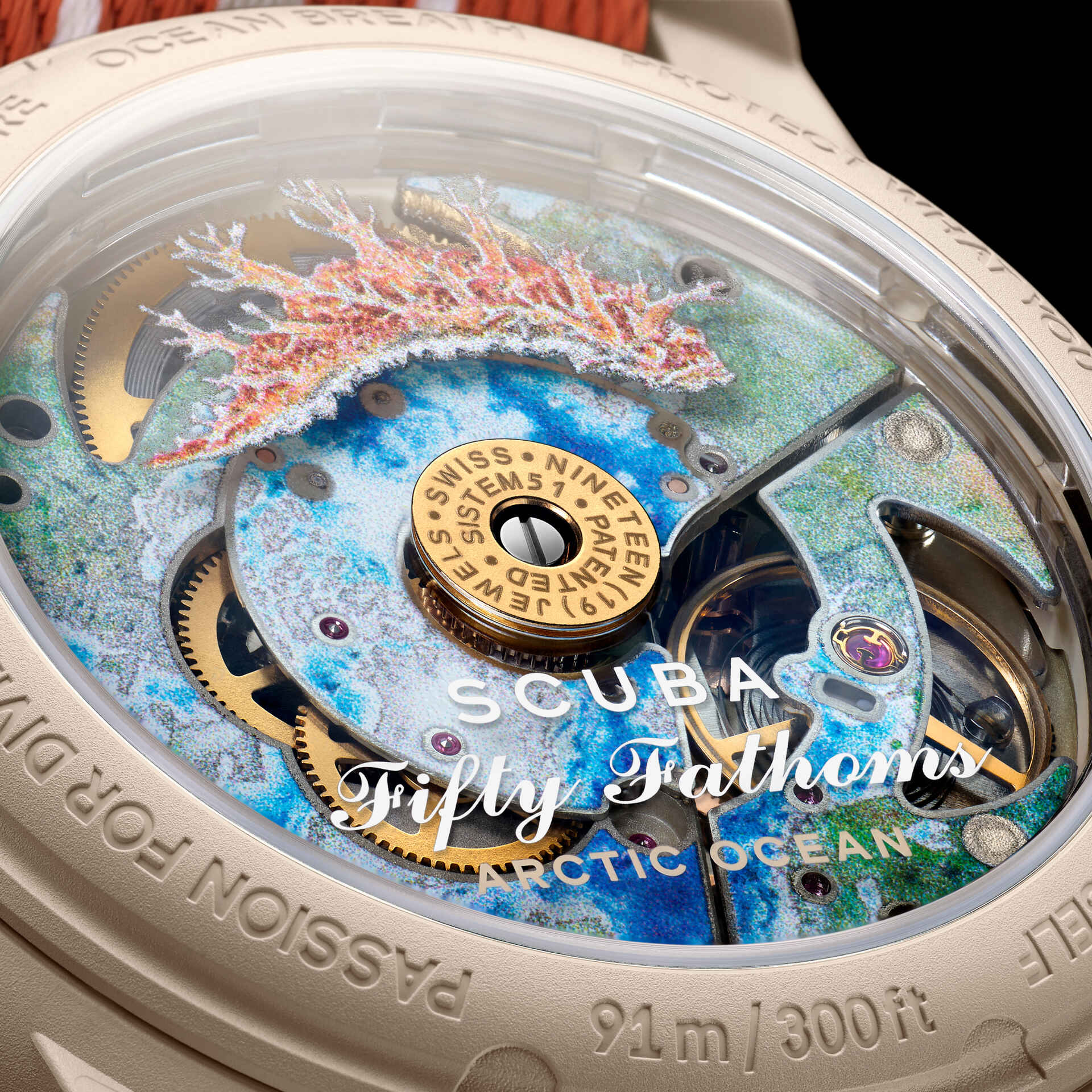 ARCTIC OCEAN - SO35N100 | Bioceramic Scuba Fifty Fathoms | Swatch