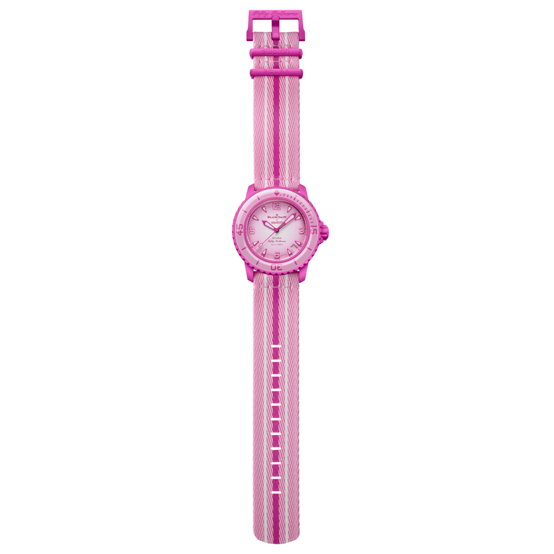 PINK OCEAN - SO35P400 | Bioceramic Scuba Fifty Fathoms | Swatch