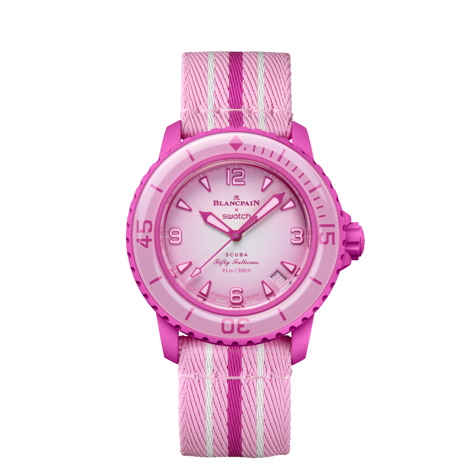 PINK OCEAN - SO35P400 | Bioceramic Scuba Fifty Fathoms | Swatch