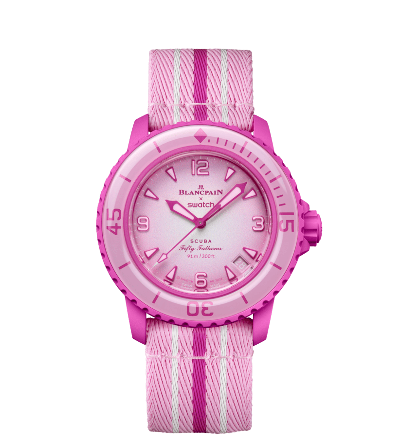 Swatch Bioceramic Scuba Fifty Fathoms Pink Ocean — Pink