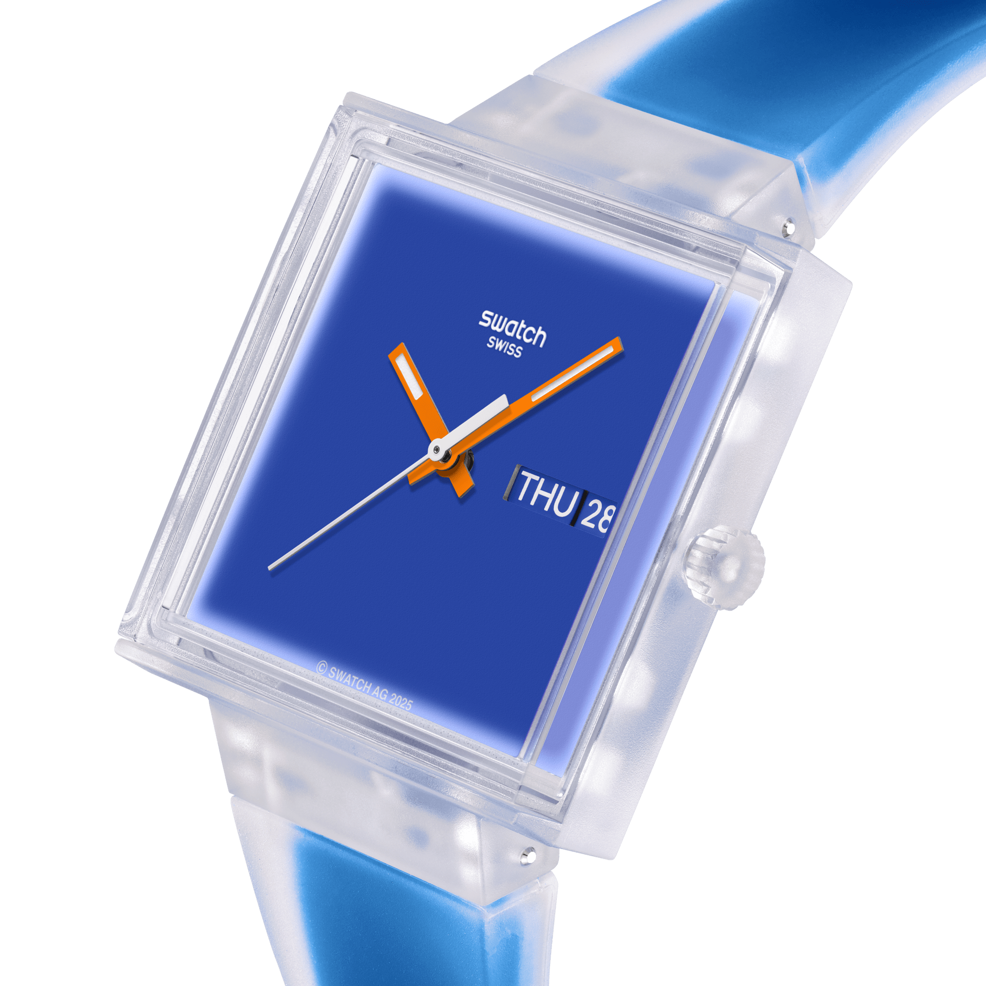 WHAT IFSEE THRU BLUE? - SO38K701 | 四角い時計 | Swatch® 日本