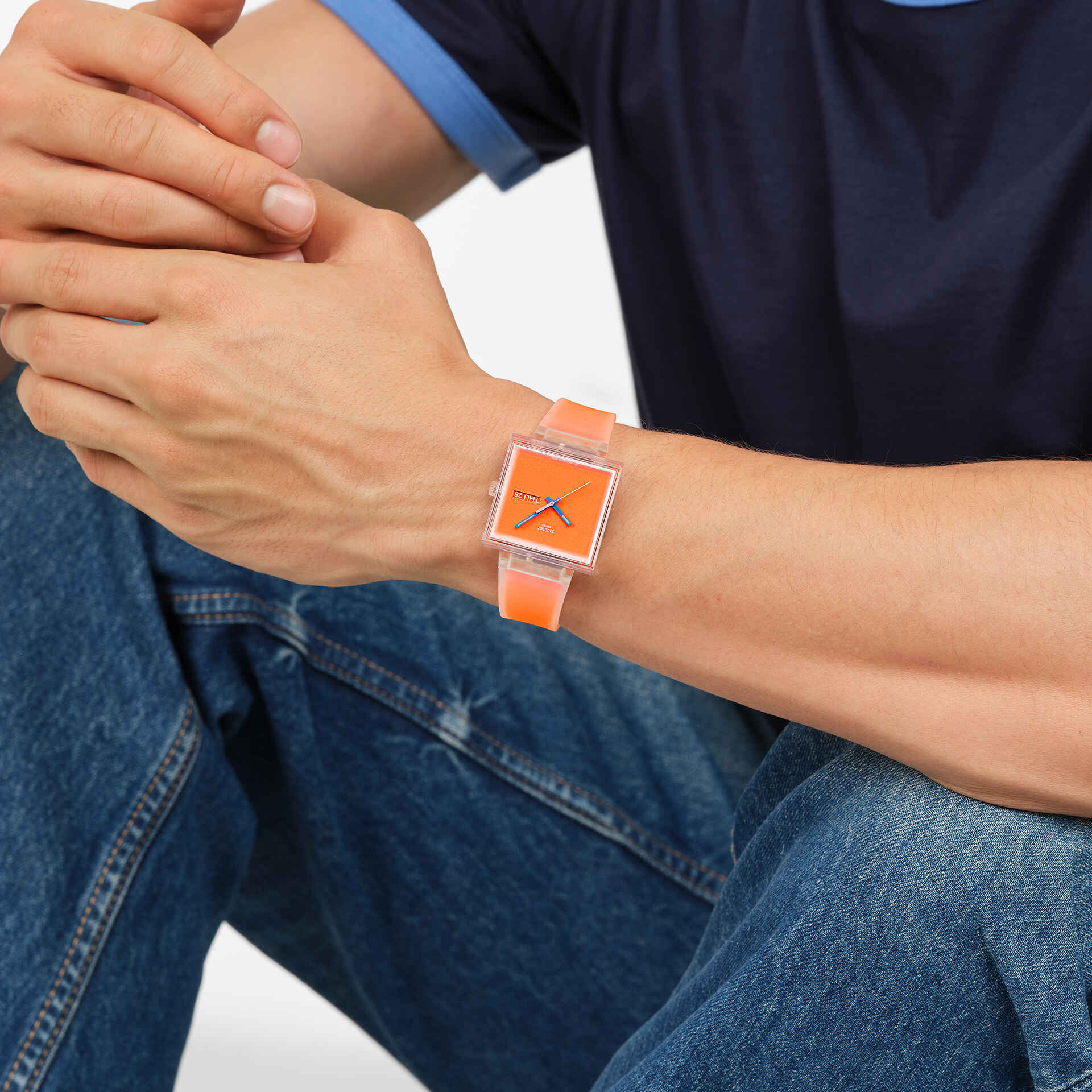 WHAT IFSEE THRU ORANGE? - SO38K704 | 四角い時計 | Swatch® 日本