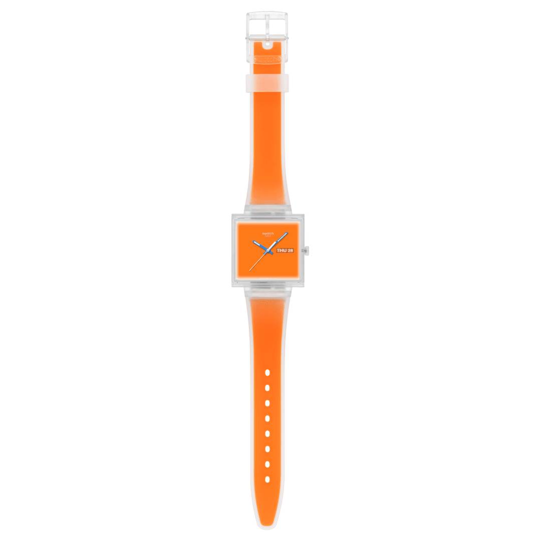 WHAT IFSEE THRU ORANGE? - SO38K704 | 四角い時計 | Swatch® 日本