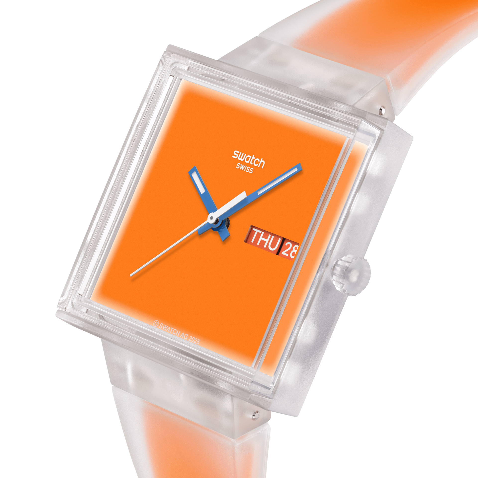 WHAT IFSEE THRU ORANGE? - SO38K704 | 四角い時計 | Swatch® 日本