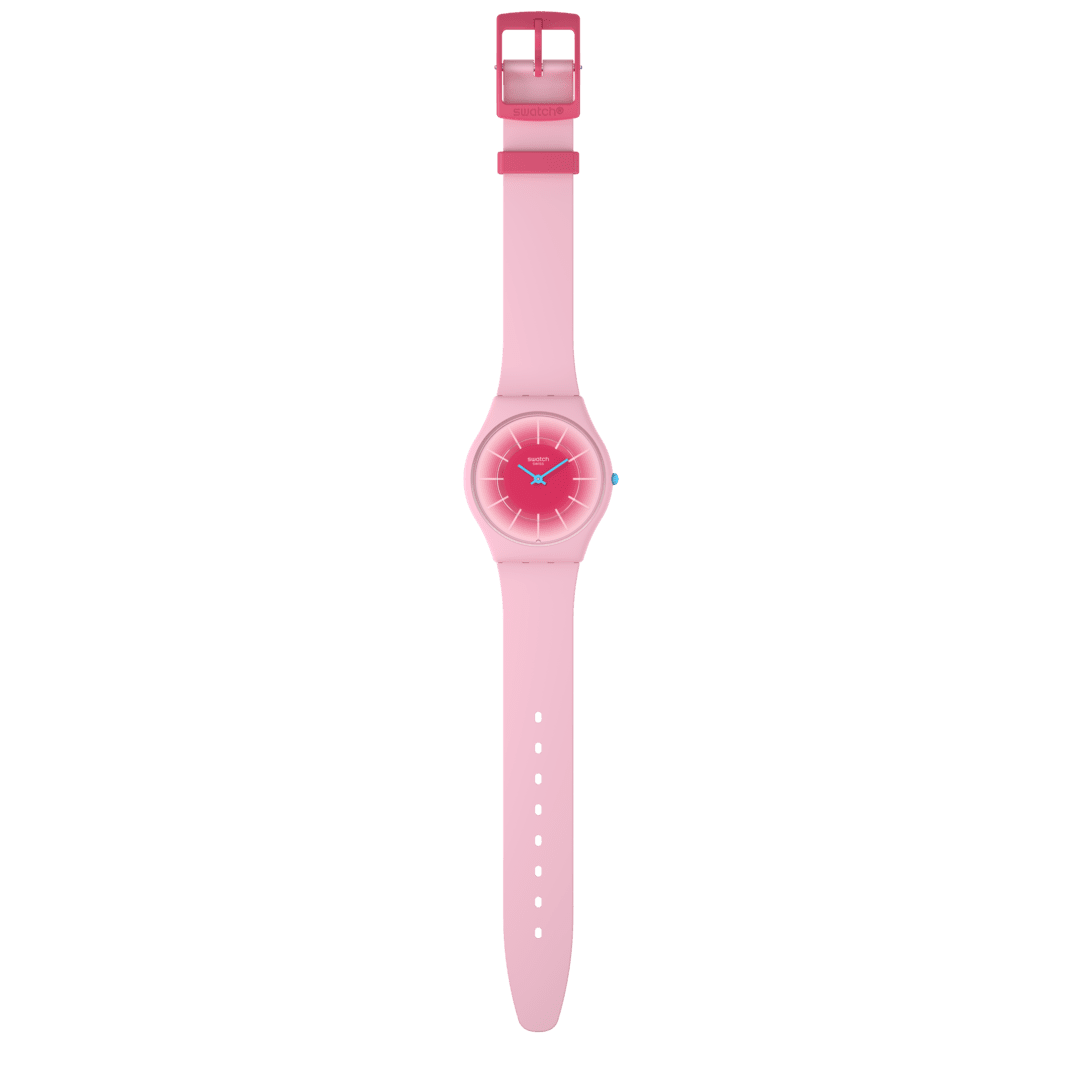 Swatch pink watch sale