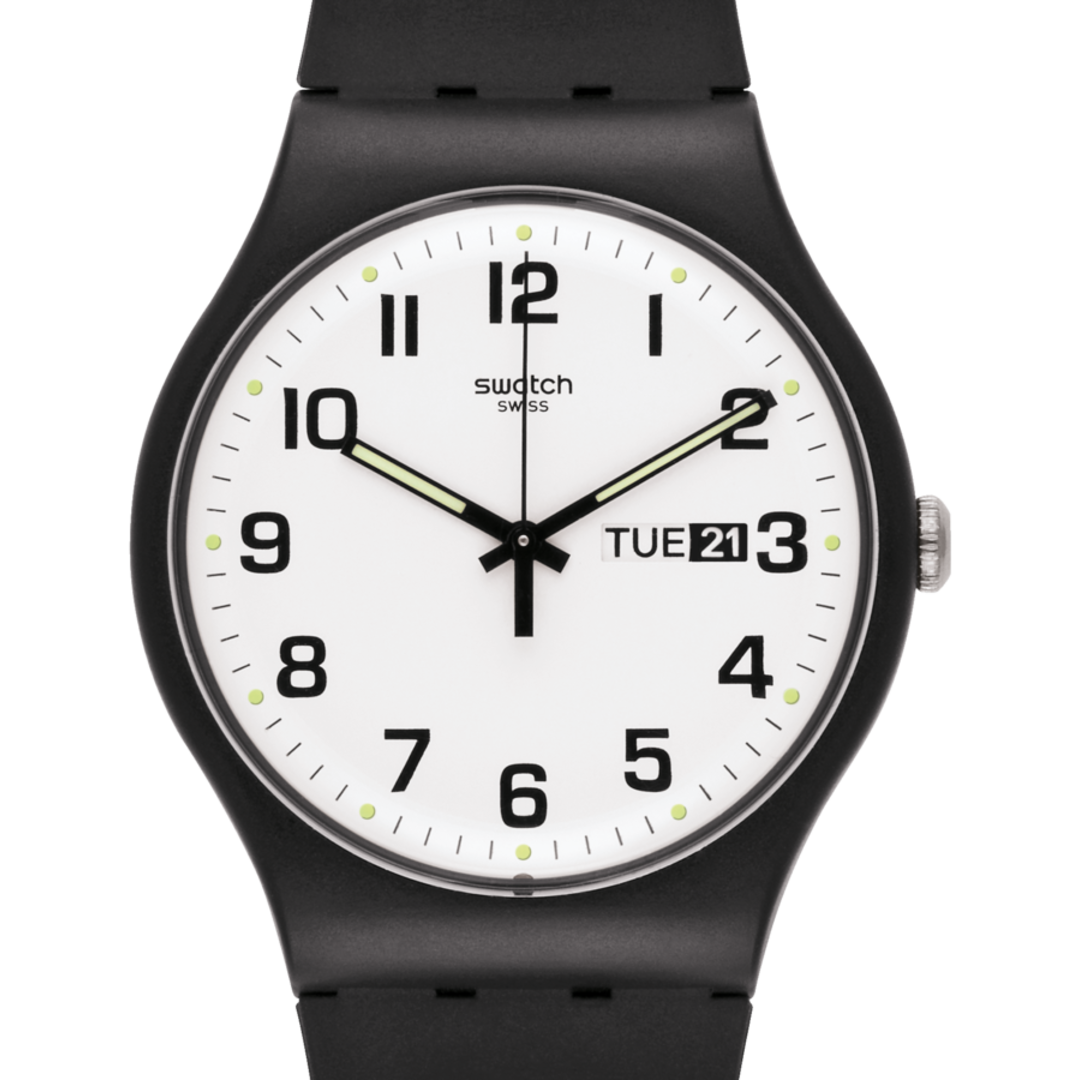 Swatch BLACK LACQUERED AGAIN Watch SO29B107