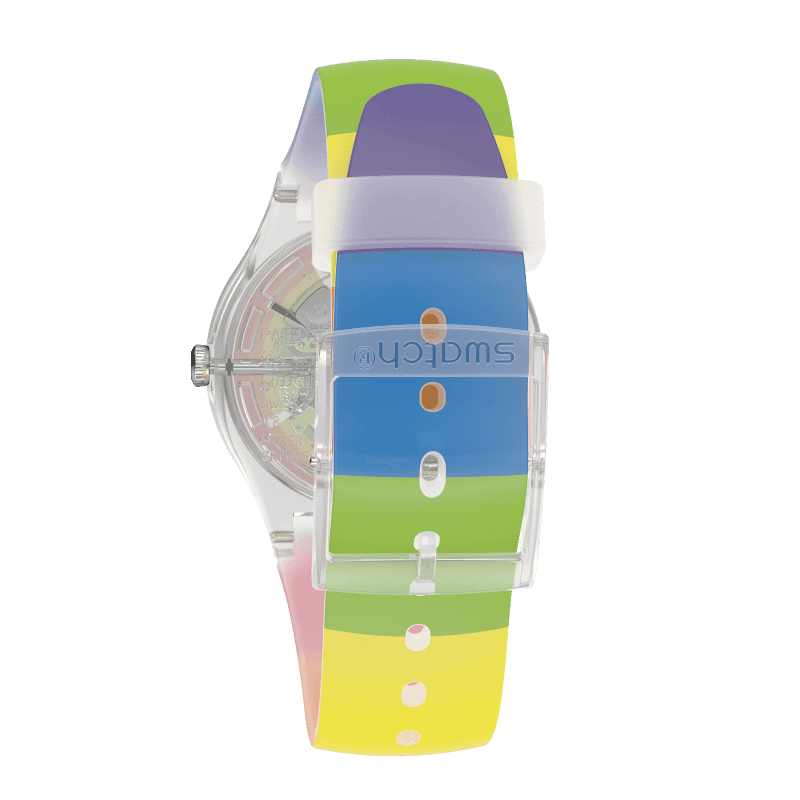 Swatch Plastic - Square ASUBK145G SUBK145G Hot Batik Green Strap