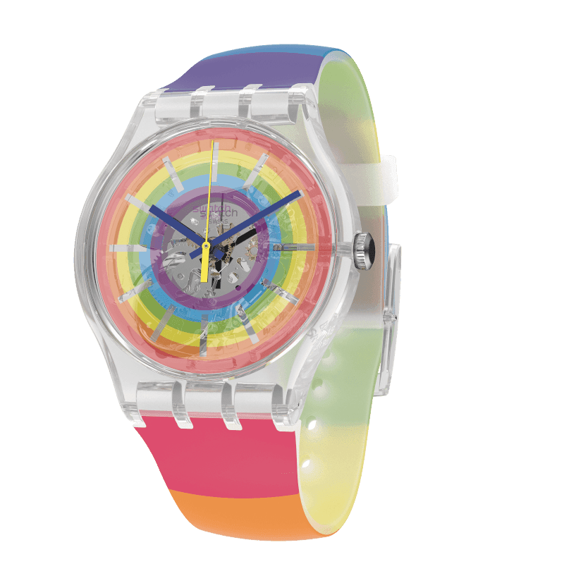 Swatch Plastic - Square ASUBK145G SUBK145G Hot Batik Green Strap