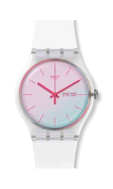 montre swatch fille blanche
