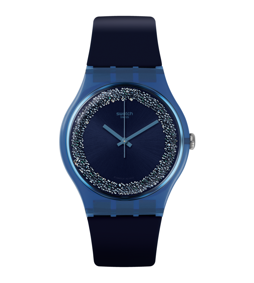 Swatch 2024 blue sparkles