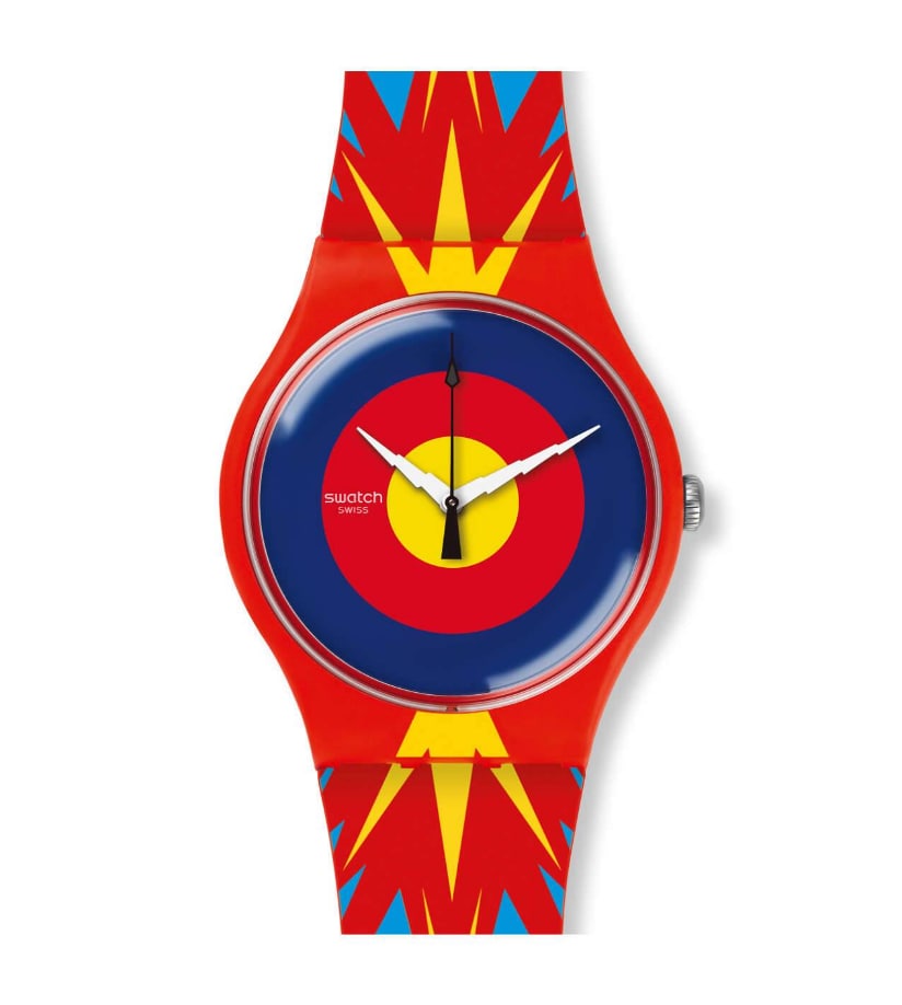 Swatch best sale flag watch