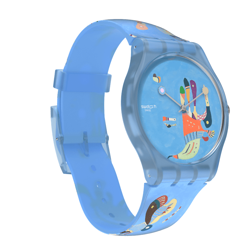 Swatch Reloj unisex SUSZ100 Originals con pantalla analógica de cuarzo  suizo azul, Azul, Cronógrafo