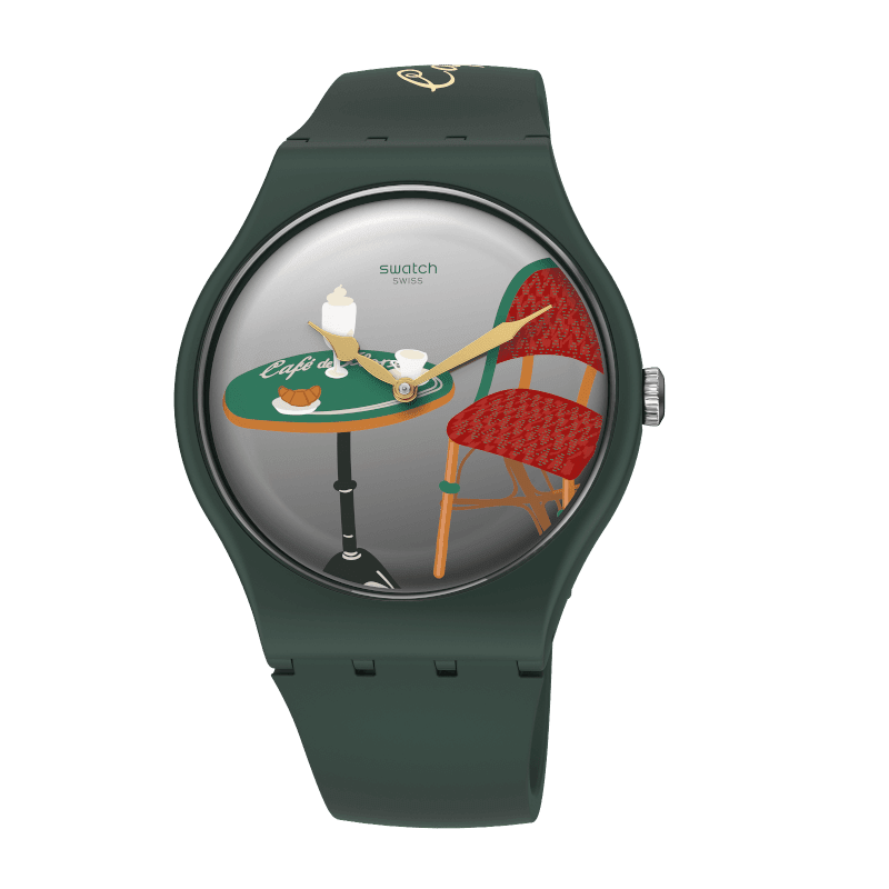 SWATCH X CAFÉ DE FLORE FOR NOT IN PARIS - SUOZ347 | Swatch 