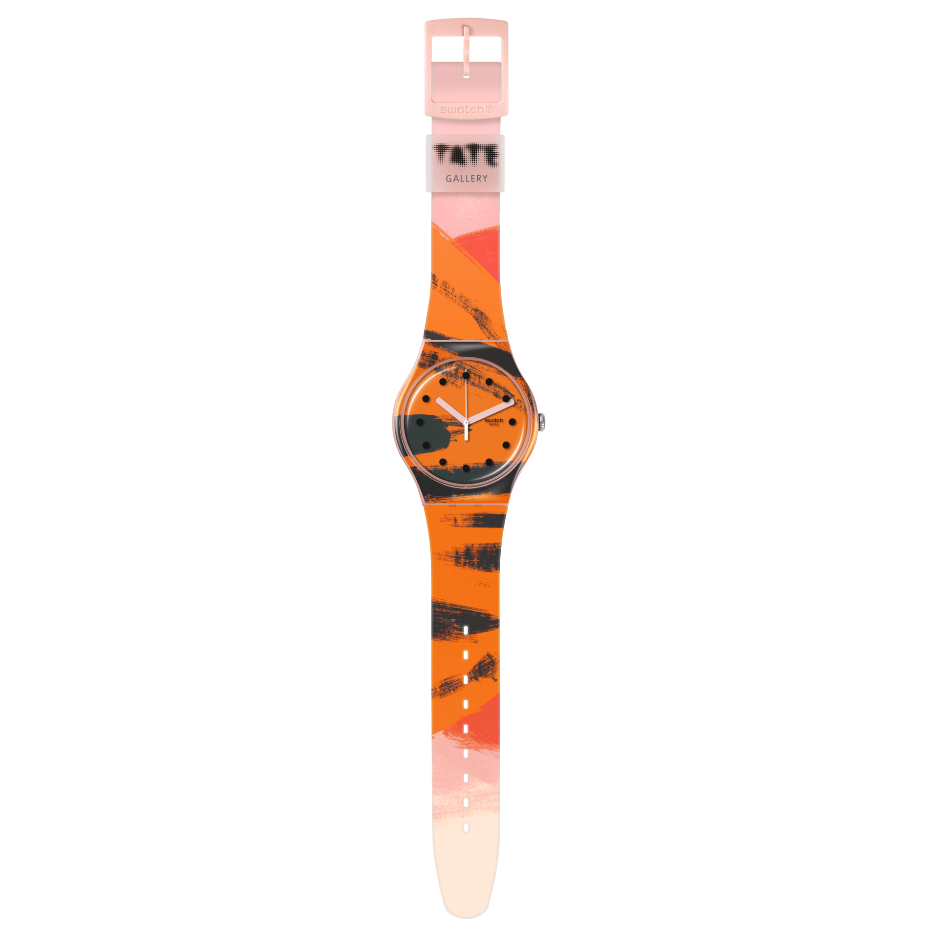 BARNS-GRAHAM'S ORANGE AND RED ON PINK - SUOZ362 | Swatch® United 