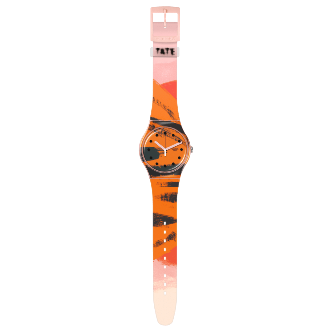 BARNS-GRAHAM'S ORANGE AND RED ON PINK - SUOZ362C | Swatch® 日本