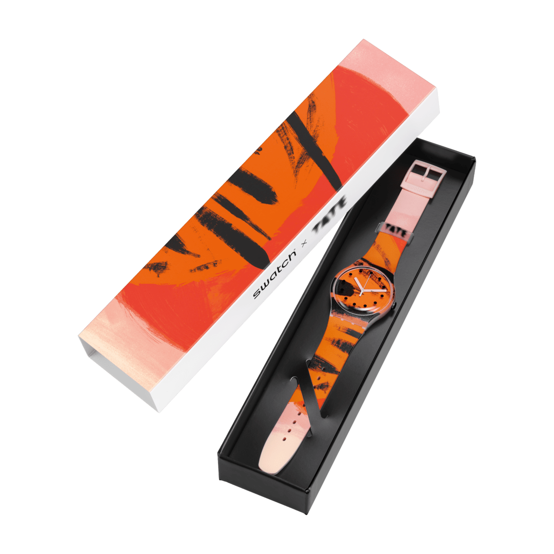 BARNS-GRAHAM'S ORANGE AND RED ON PINK - SUOZ362C | Swatch® 日本