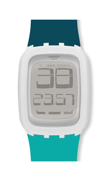 swatch led watch