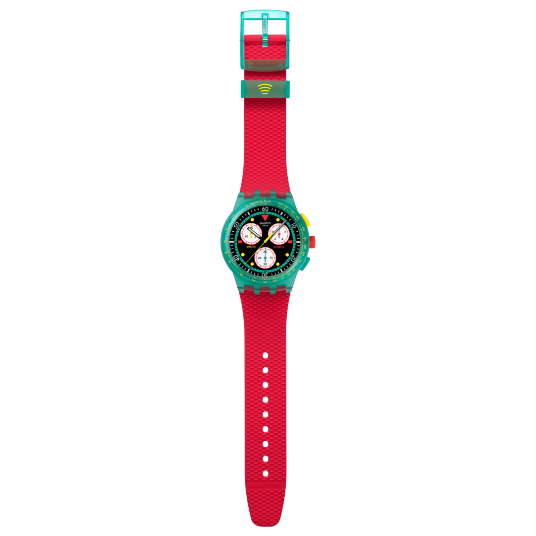 "SWATCH NEON EMERALD CHRONO PAY!" Gallery Image #1