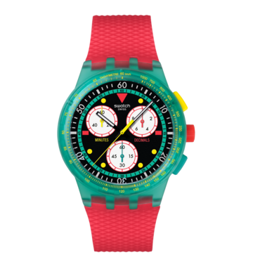 "SWATCH NEON EMERALD CHRONO PAY!" Image #2