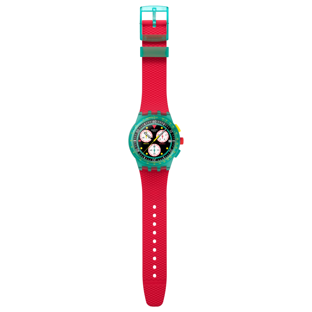 SWATCH NEON EMERALD CHRONO - SUSG409 | Swatch® 日本