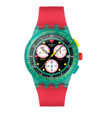 "SWATCH NEON EMERALD CHRONO" Image #2