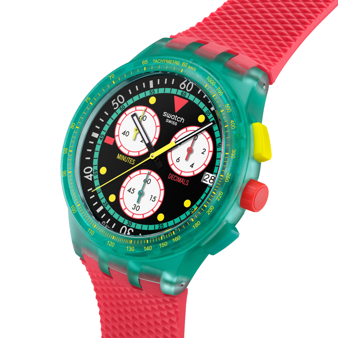 "SWATCH NEON EMERALD CHRONO" Gallery Image #1