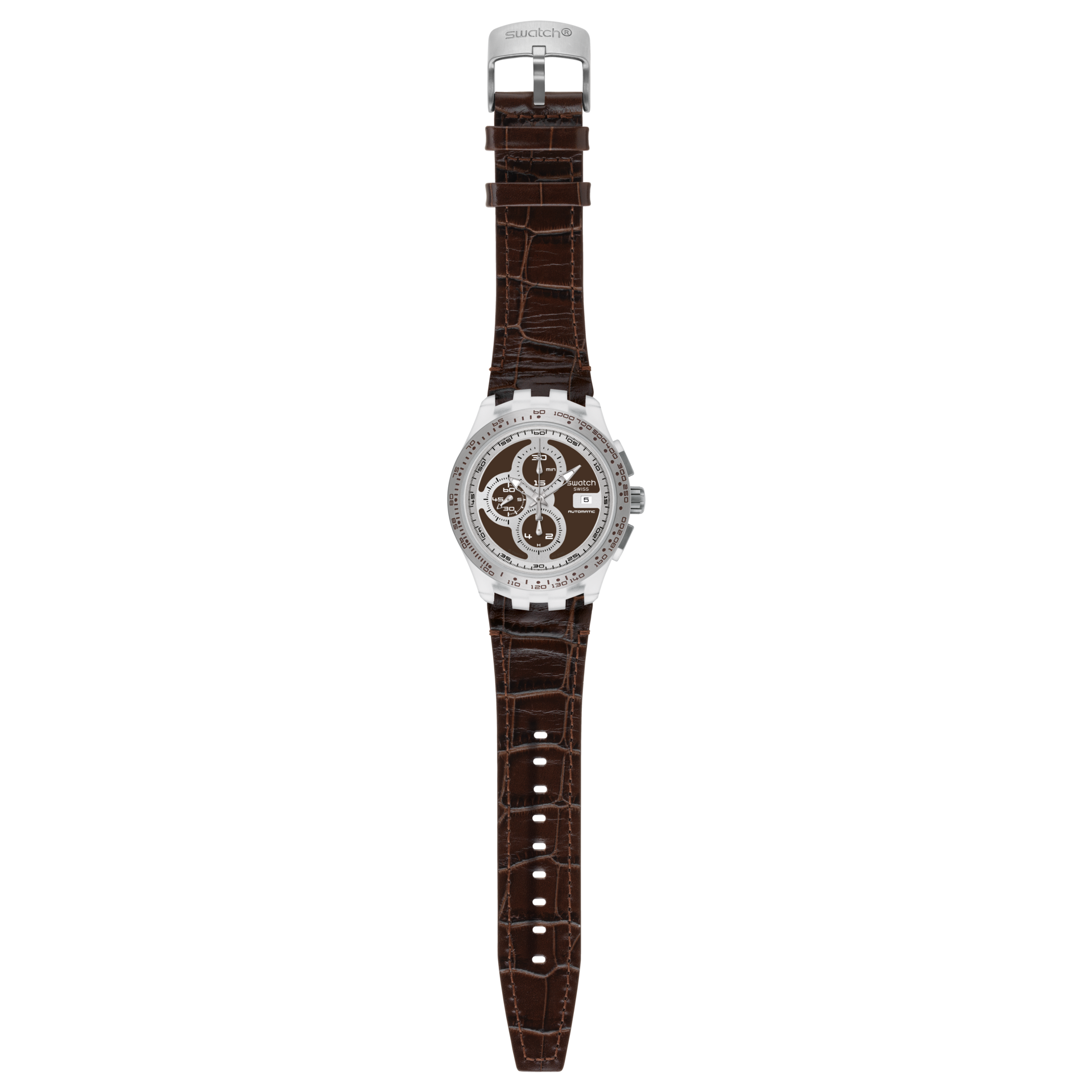 時計 SWATCH RIGHT TRACK BROWN-SVGK408 RIGHT TRACK BROWN - SVGK408 - Swatch® Official Store