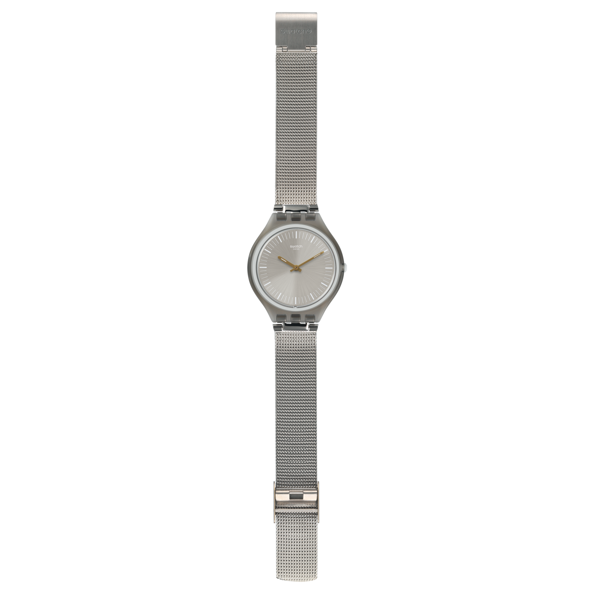 Swatch SWATCH スウォッチ　SKINMESH　SVOM100M　スイス製　メンズ腕時計 グレー クォーツ　36.8mm　未使用・長期保管品